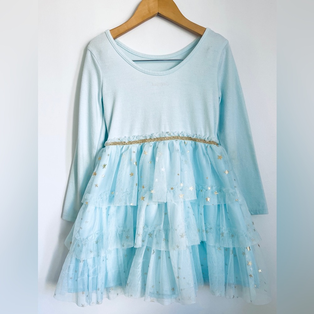5T Carter’s Blue Tulle Dress- Sky and Planets - Picture 2 of 6